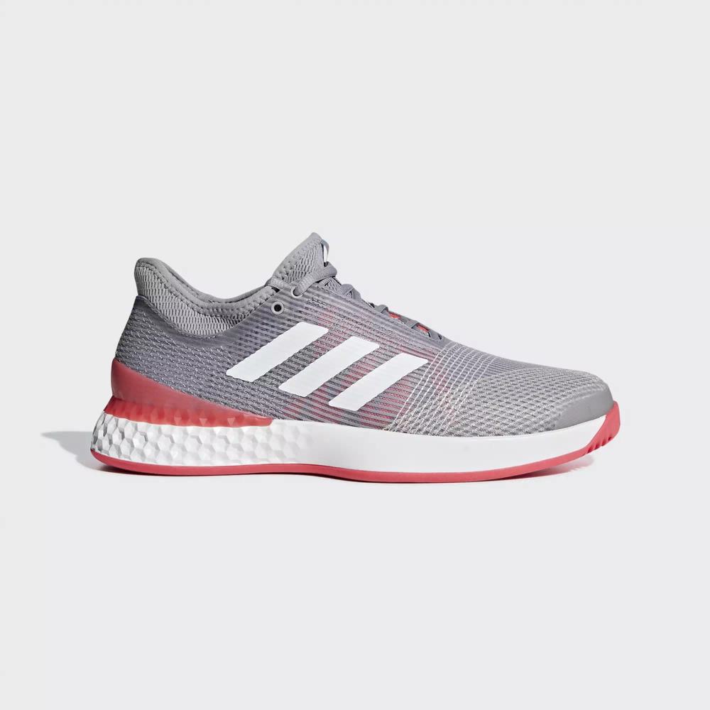 Adidas Adizero Ubersonic 3.0 Zapatillas De Tenis Grises Para Hombre (MX-26110)